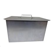 Коптильня 2-х ярусная 420х270х275 нержавейка 0.8 мм с поддоном для сбора жира